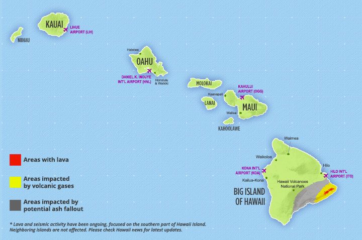 The points & miles backpacker is a weekly column appearing every monday. Volcanoes In Hawaii Map Zip Code Map