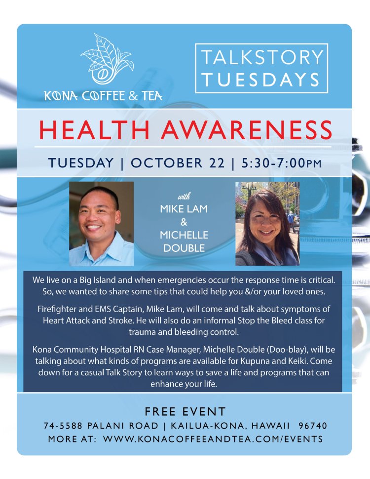 For that reason, people may not get to visit, and many more don’t know too much about it beyond the fact that it’s a gorgeous paradise and beautiful plac. Health Awareness Talk Story Tuesday Kona Coffee And Tea Company