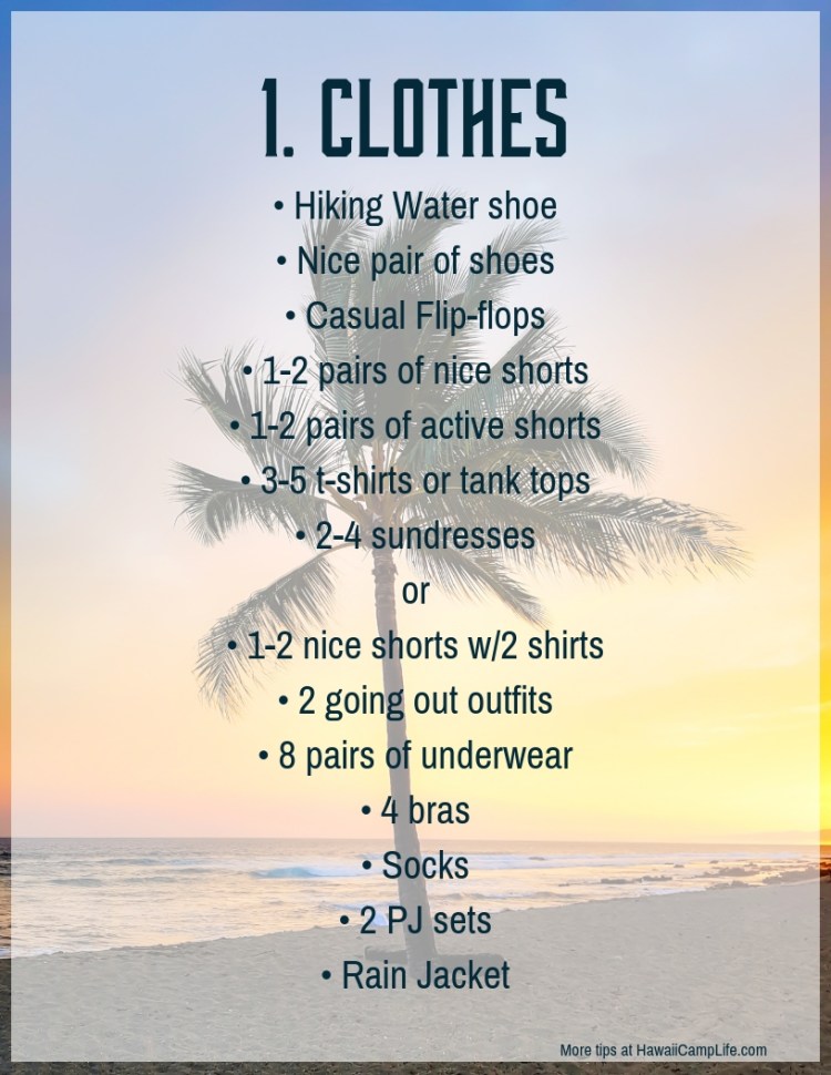 Whether you are visiting our islands or traveling to any of our u.s. Packing For Big Island A Comprehensive List HawaiÊ»i Camp Life